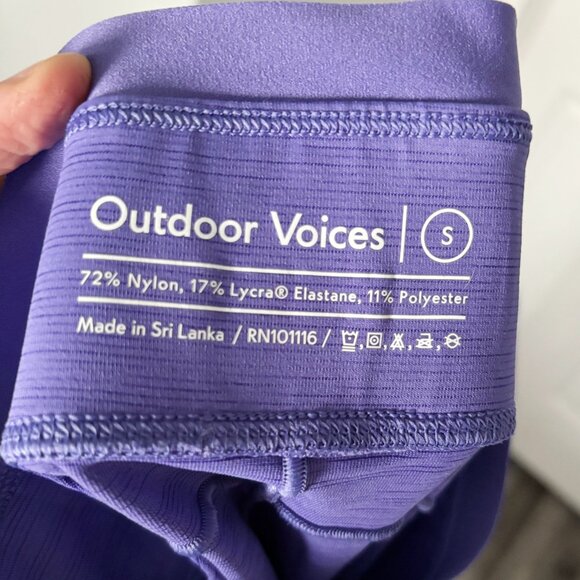 Outdoor Voices TechSweat Thrive 7/8 Legging - Violet - Picture 7 of 7